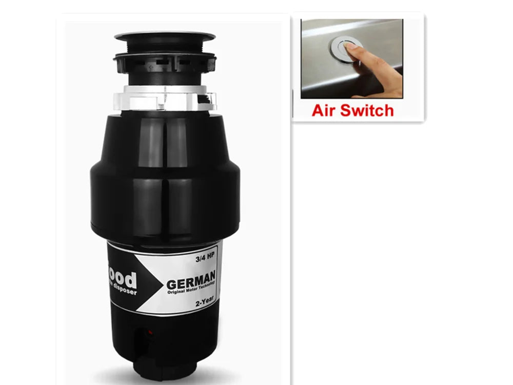 76336A German 1000W Motor Technology 1 Horsepower Deluxe Continuous Feed Disposall Food Waste Disposer + Air Switch