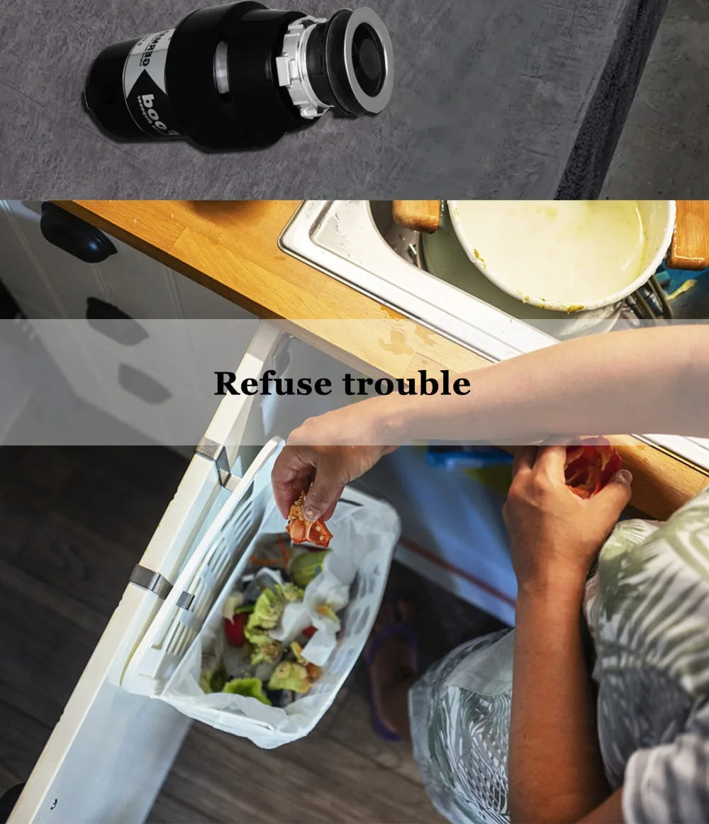 76336A German 1000W Motor Technology 1 Horsepower Deluxe Continuous Feed Disposall Food Waste Disposer + Air Switch