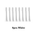 For XIAOMI MIJIA T100 8PCS Replacement Brush Heads Sonic Electric Toothbrush Vacuum DuPont Soft Bristle Suitable Nozzles