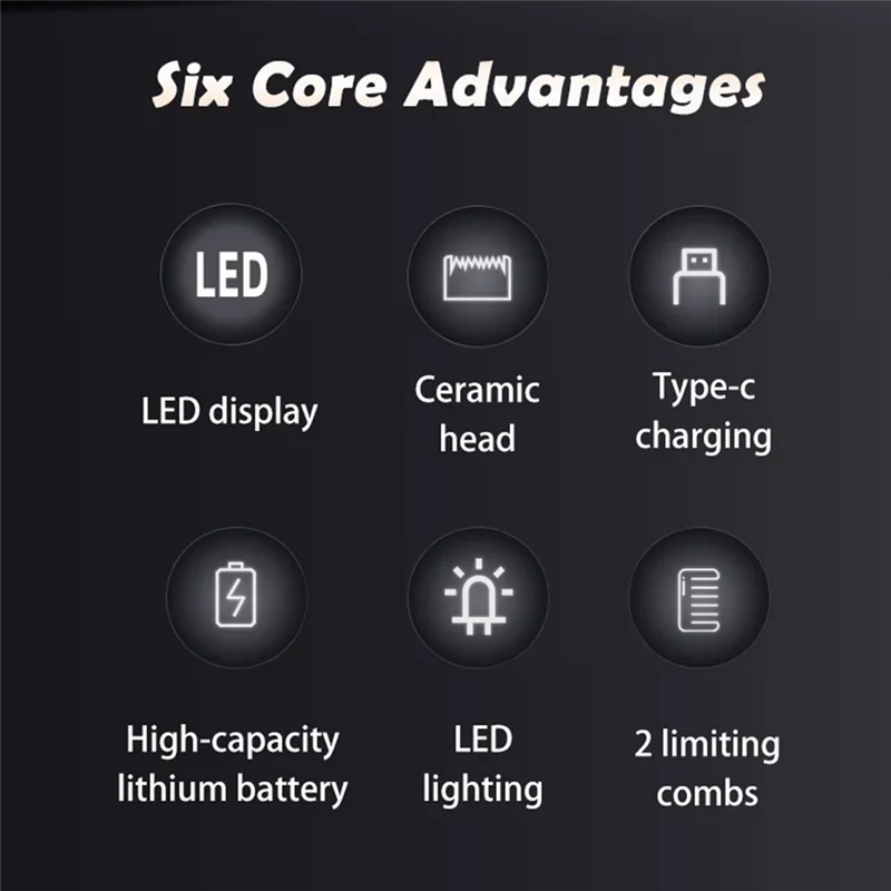 Men's Body Trimmer, Electric Razor, Pubic and Underarm Hair Private Hair Trimmer, Ceramic Blade Men's Grooming Kit