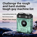 Powerful Dual Blade Mini Electric Smart Shaver Digital Display Beard Trimmer Tool 36Db Household& Car