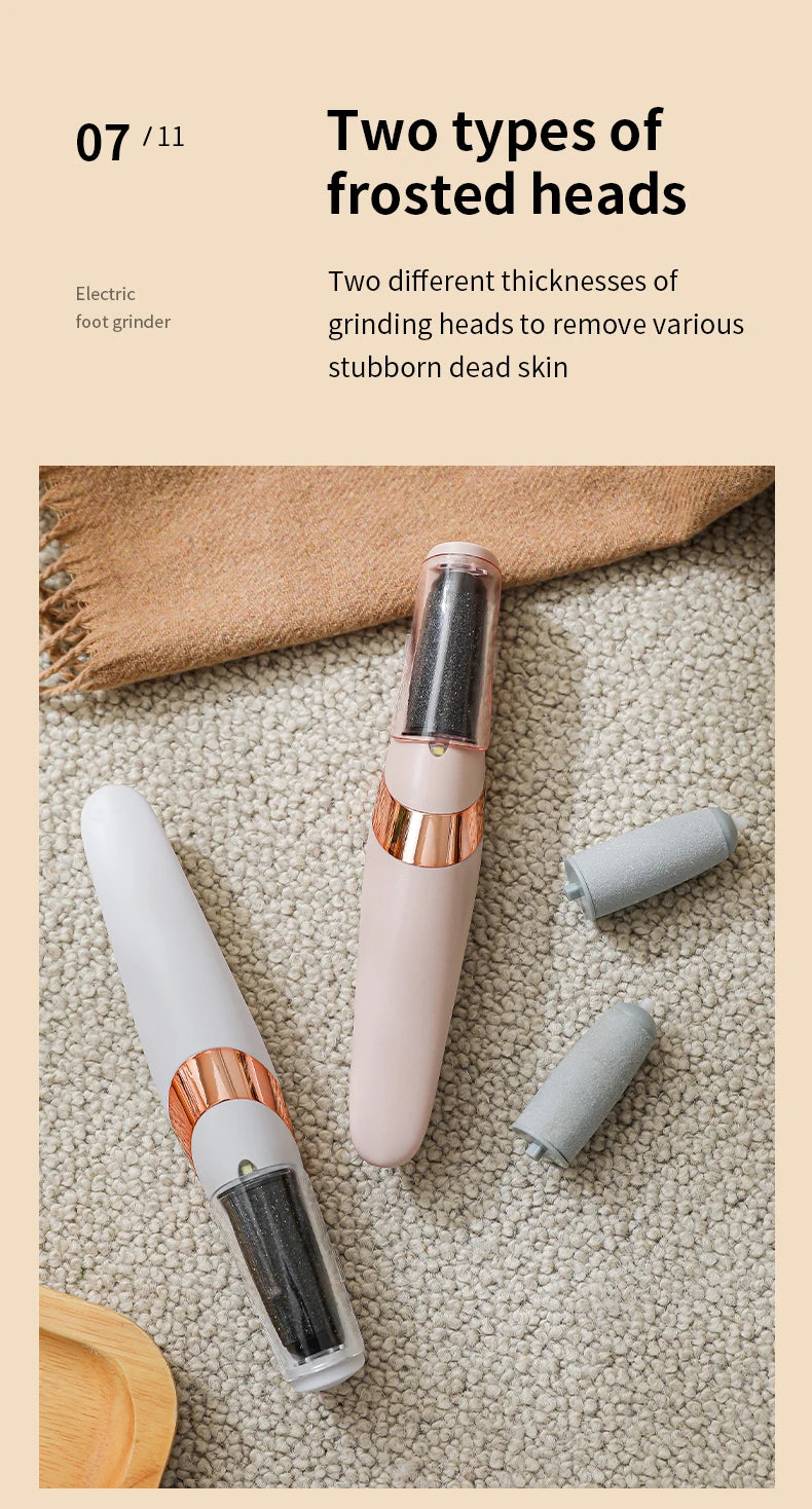 HOMEFISH Electric Foot Grinder Automatic Foot Callus Rubbing Pedicure Dead Skin Callus Remover for  Foot Beauty Machine