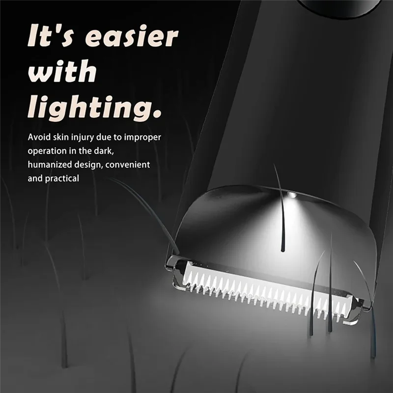 Men's Body Trimmer, Electric Razor, Pubic and Underarm Hair Private Hair Trimmer, Ceramic Blade Men's Grooming Kit