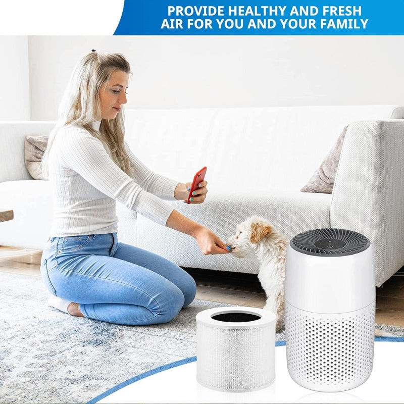Air Purifier Filter High Efficiency HEPA Activated Carbon Filter Set Replacement Compatible For LEVOIT-Core Mini/Mini-RF