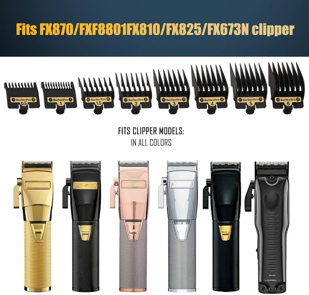 Premium Clipper Guide Guards comb For BaBylissPro Barberology FX825, FX870, FX890, FX673 Clippers ,for Babyliss Trimmer