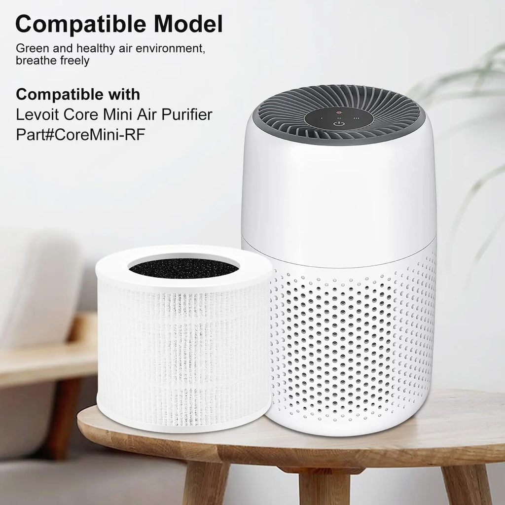 Air Purifier Filter High Efficiency HEPA Activated Carbon Filter Set Replacement Compatible For LEVOIT-Core Mini/Mini-RF