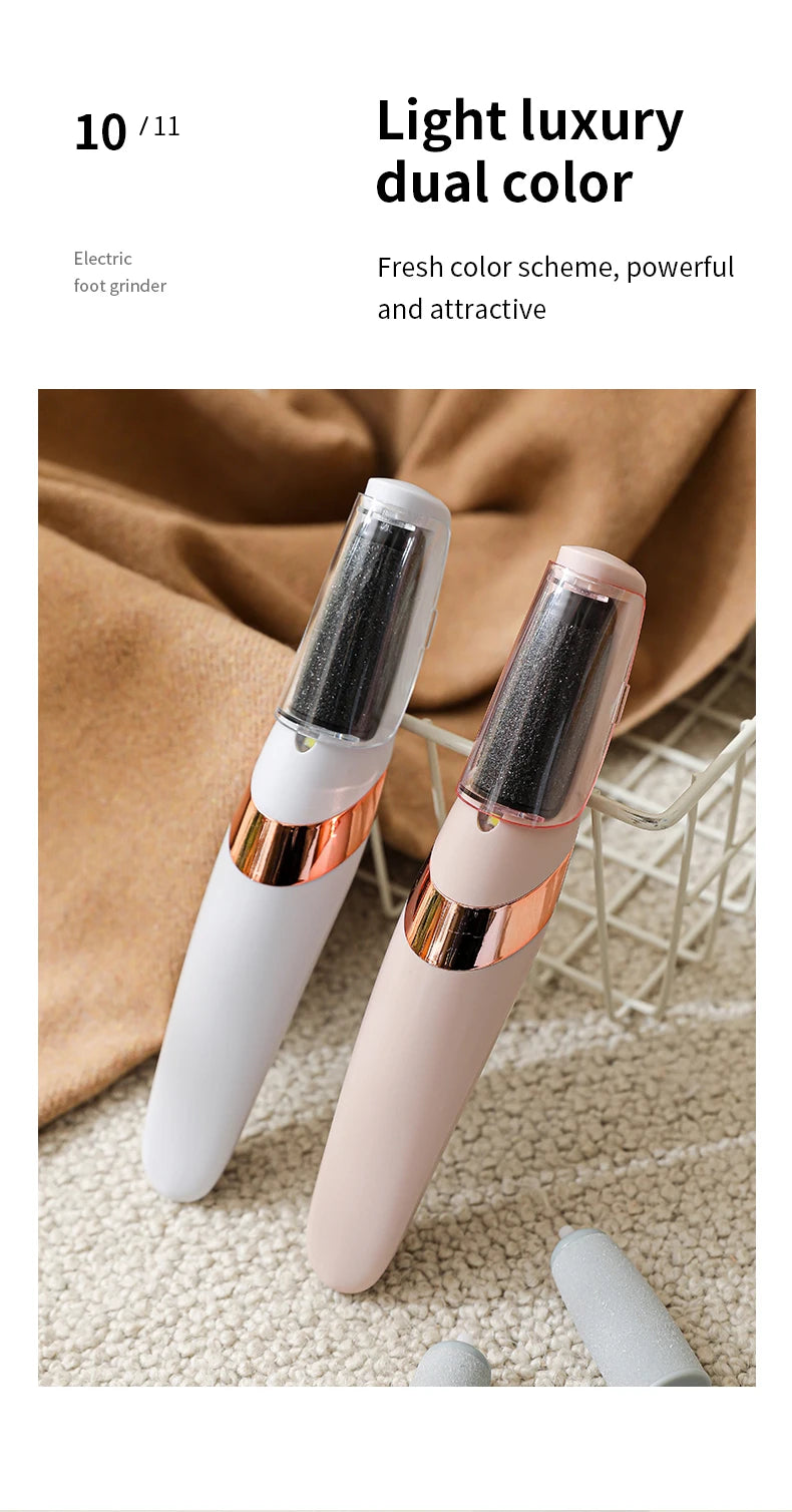 HOMEFISH Electric Foot Grinder Automatic Foot Callus Rubbing Pedicure Dead Skin Callus Remover for  Foot Beauty Machine