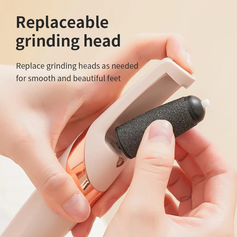 HOMEFISH Electric Foot Grinder Automatic Foot Callus Rubbing Pedicure Dead Skin Callus Remover for  Foot Beauty Machine