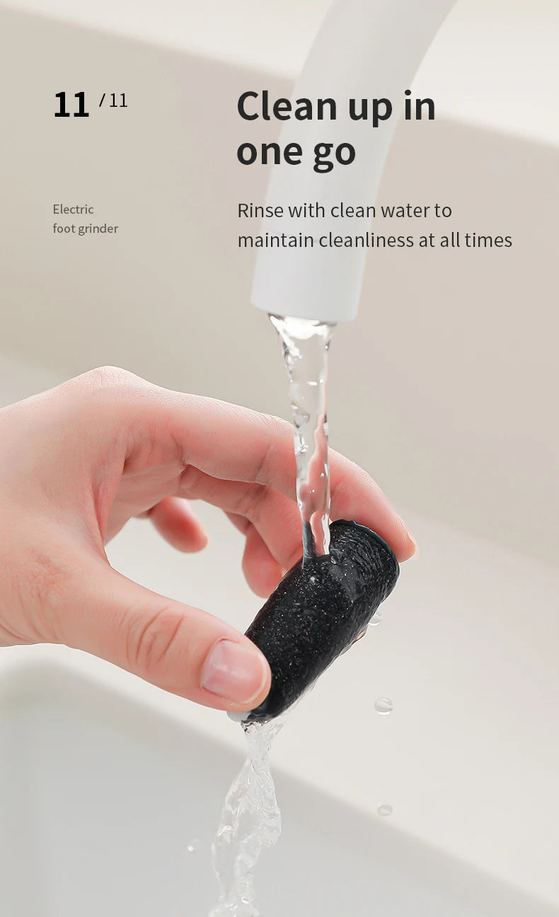 HOMEFISH Electric Foot Grinder Automatic Foot Callus Rubbing Pedicure Dead Skin Callus Remover for  Foot Beauty Machine